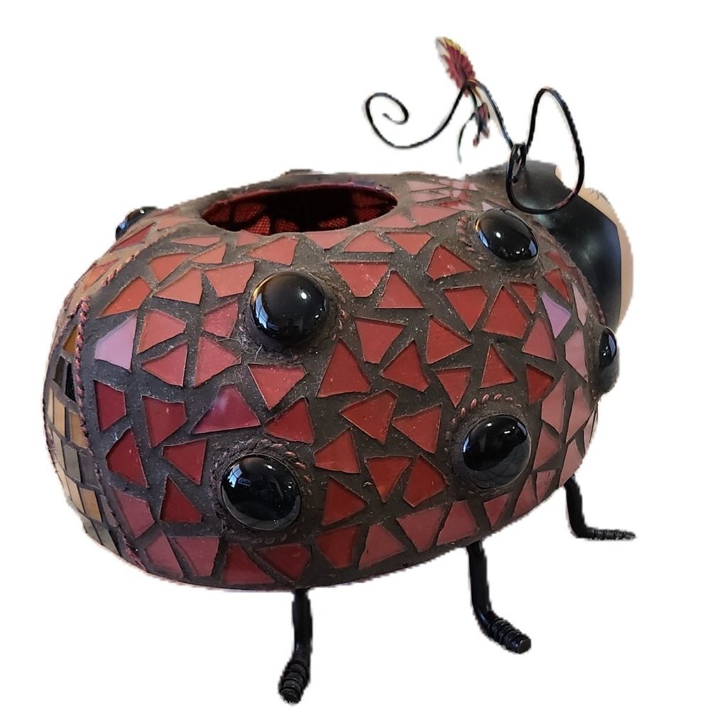 Home Interior Mosaic Ladybug Votive Candle Holder - Picture 10 of 16